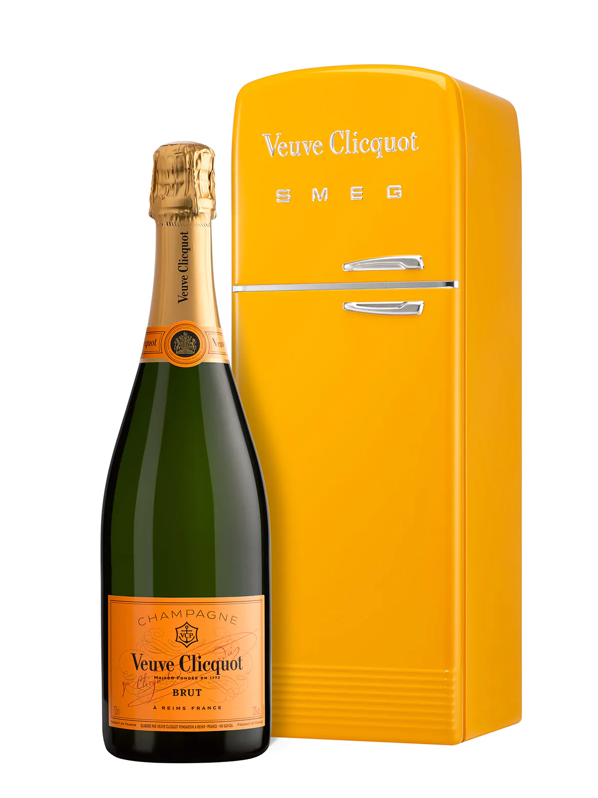 Veuve Clicquot Yellow Label Brut Fridge x SMEG