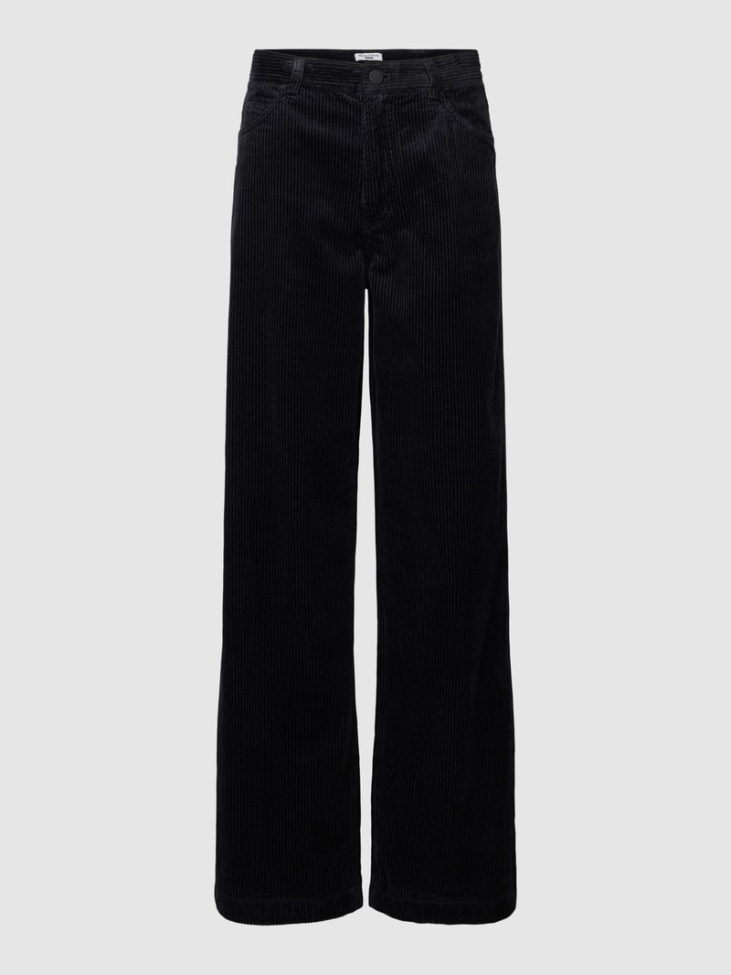 Hose in Cord-Optik in schwarz