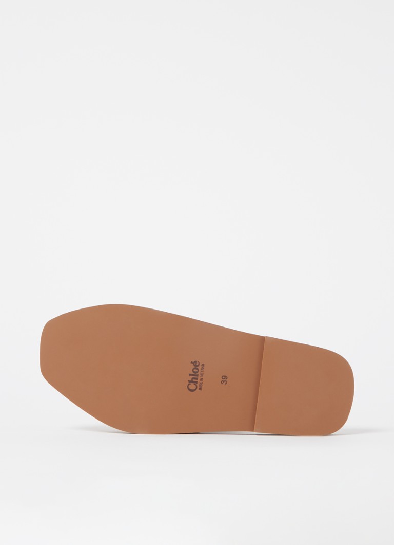 Pantofi Chloé Woody din pânză cu logo