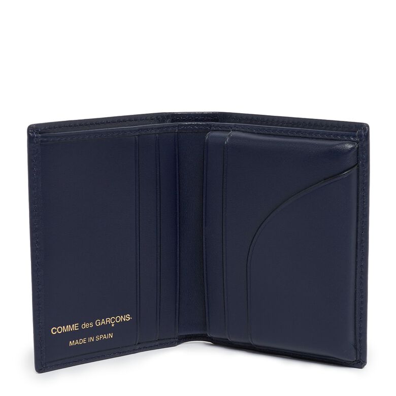 Comme des Garcons Wallet Classic Leather Line A navy