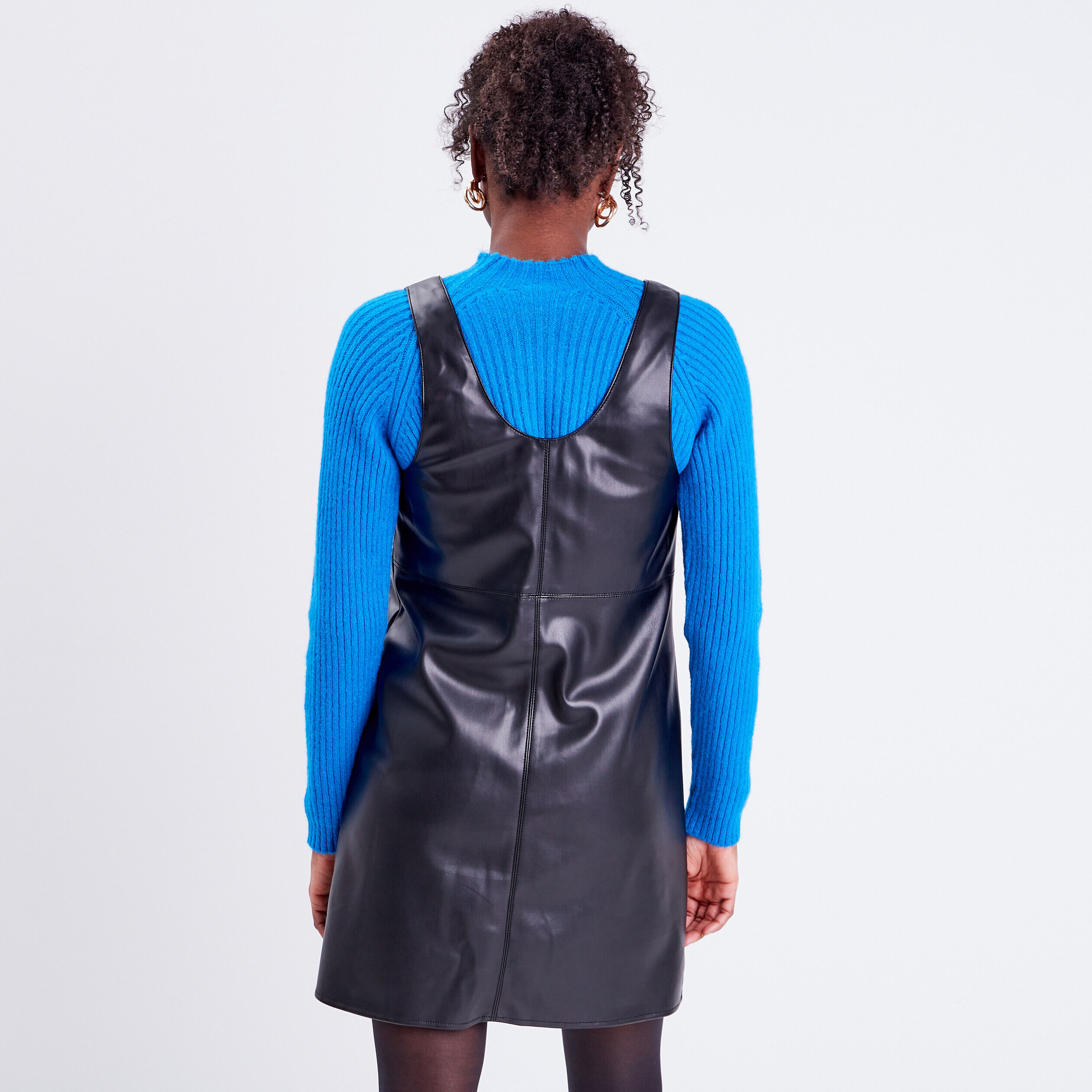 Robe trapèze bretelles larges noir femme | Cache Cache