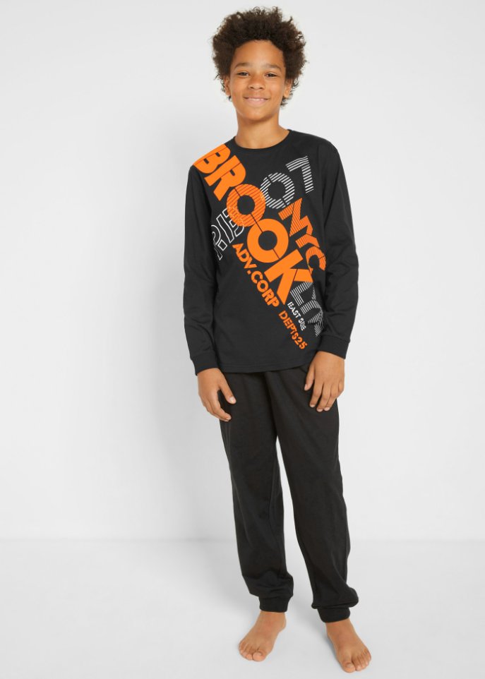 Junge Pyjama aus Bio-Baumwolle (2-tlg. Set)