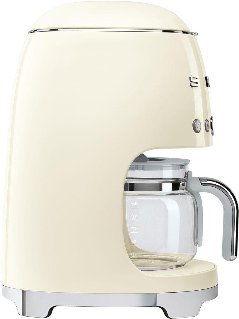 Smeg Filterkaffeemaschine DCF02CREU, Papierfilter 1x4, inkl. Permanentfilter