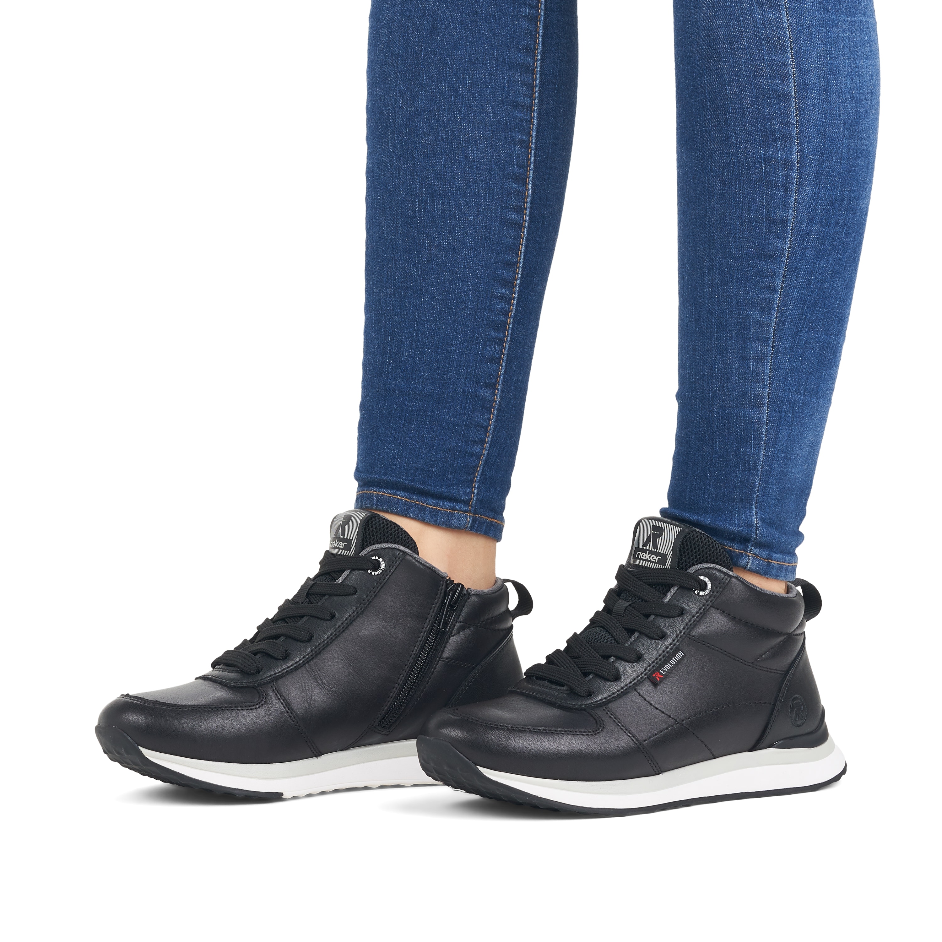 Rieker Damen Sneaker High deep black