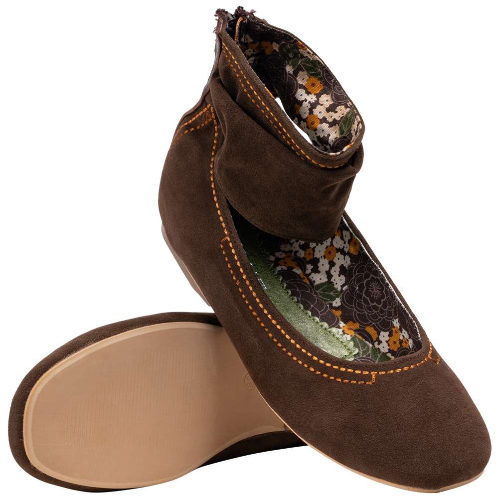 MAGUE Damen Ballerinas MD0102-BROWN