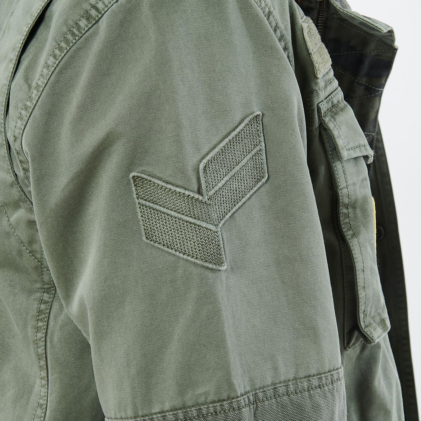 CATCH  Veste saharienne kaki homme en 100% coton