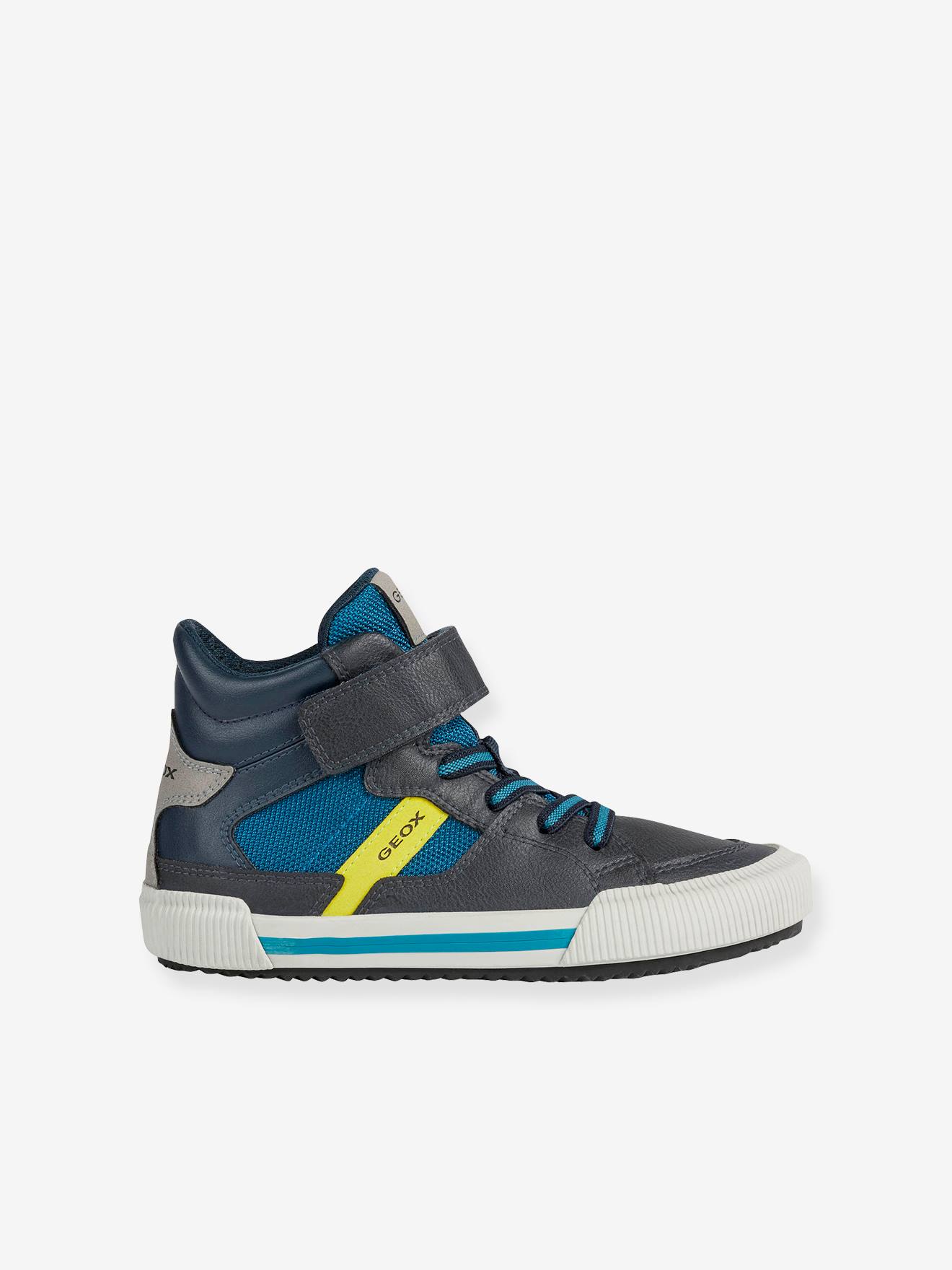 Baskets MID garçon J Alonisso Boy B-GBK GEOX® noir orange