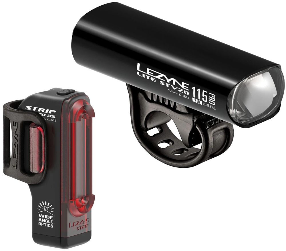 Lezyne Lite Pro 115 StVZO + Strip Drive StVZO LED Beleuchtungsset kaufen | Bike-Discount