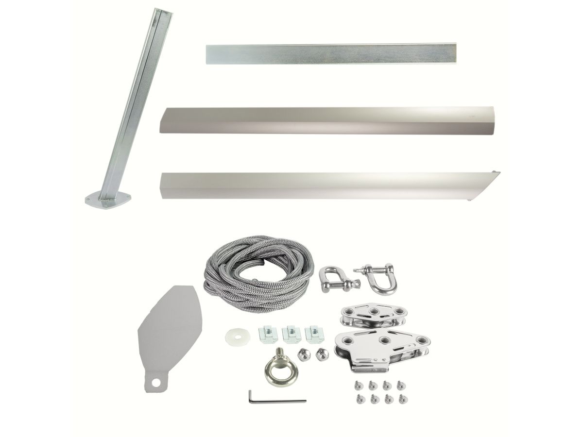 Maanta Alu Simple 75° Bodenplatte Sonnensegelmast
