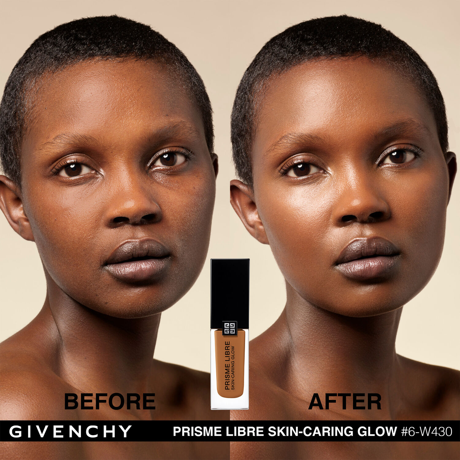 Givenchy Prisme Libre Skin-Caring Glow Fond de Teint Sublimateur de Peau - Eclat & Correction 12h - Hydratation 24h