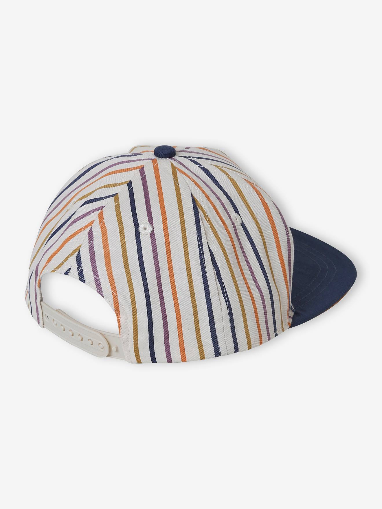 Casquette rayée garçon encre