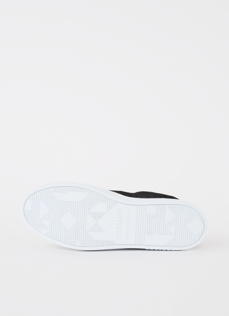 Hide&Jack Essence suede sneaker with croc texture