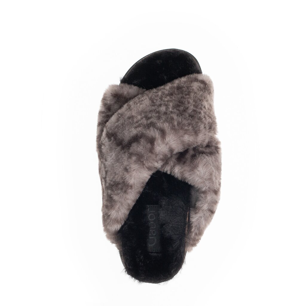 Gabor fashion Plüschhausschuh grau