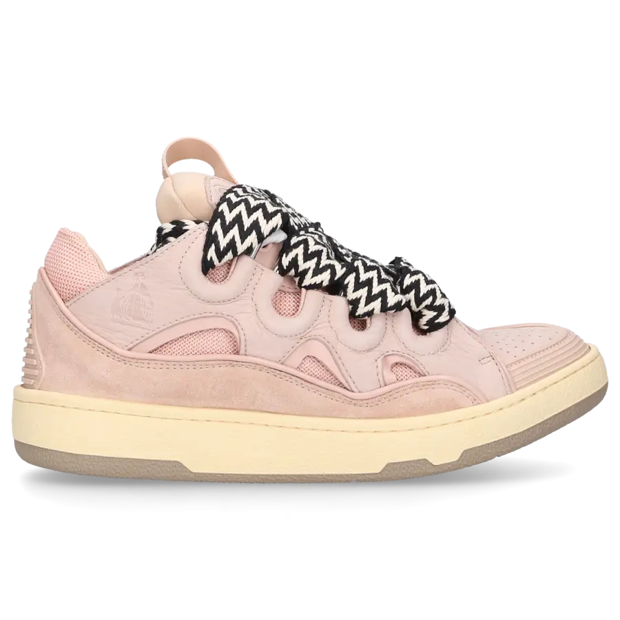 Lanvin - Sneaker low CURB Veloursleder - pink