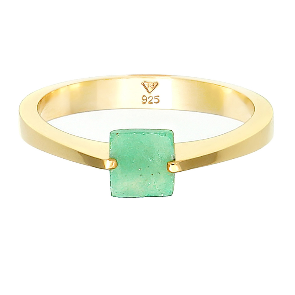 Elli PREMIUM Elli PREMIUM Bague Femmes Classique Pyramide Élégante avec Pierre Précieuse de Ja Bague