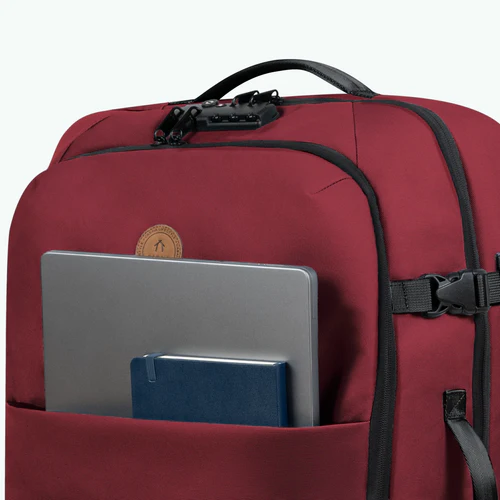 Sibiu medium 2-wheel soft suitcase, burgundy