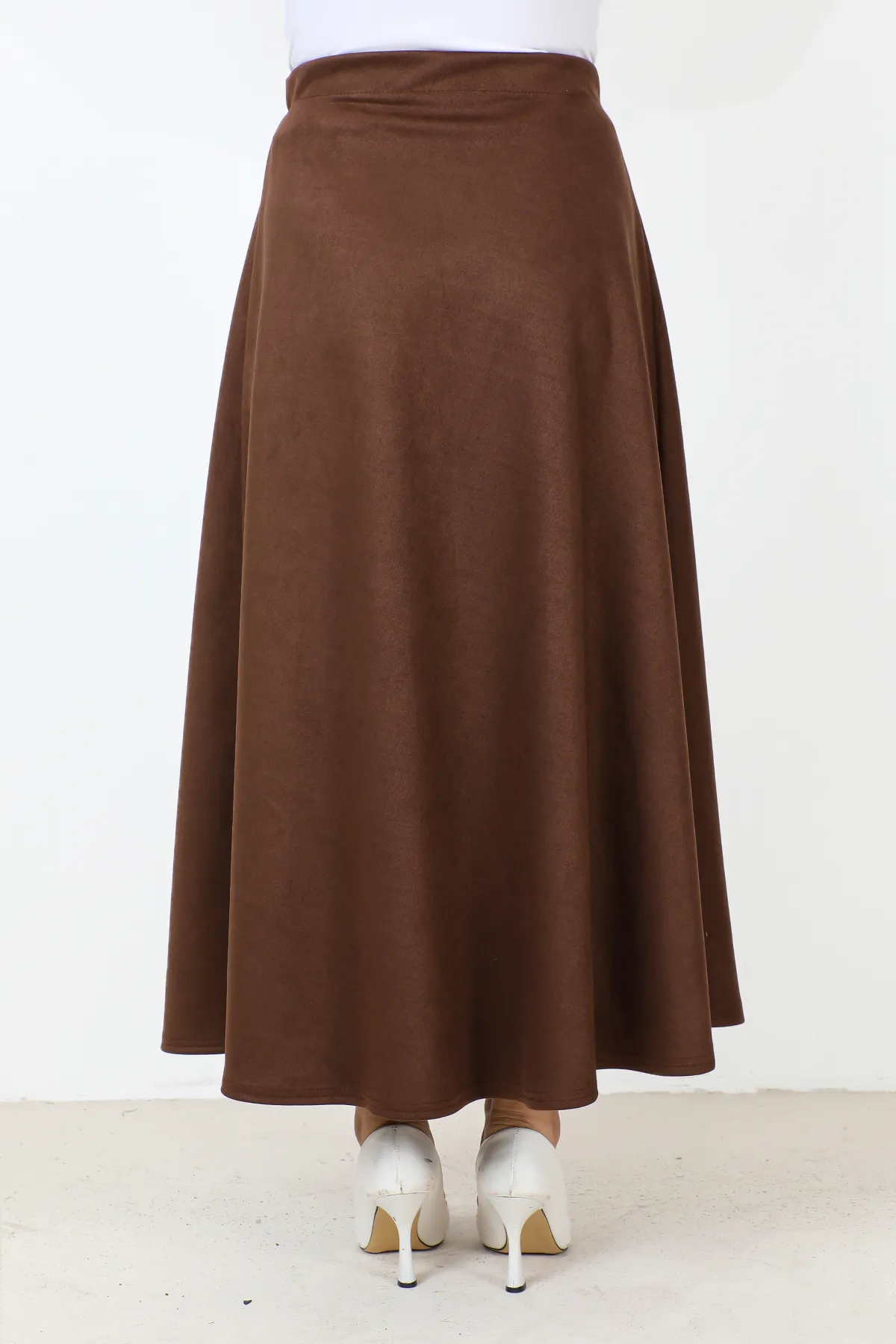 Tesettür Dünyası  Wildleder-Mevlana-Rock TSD0036 Braun