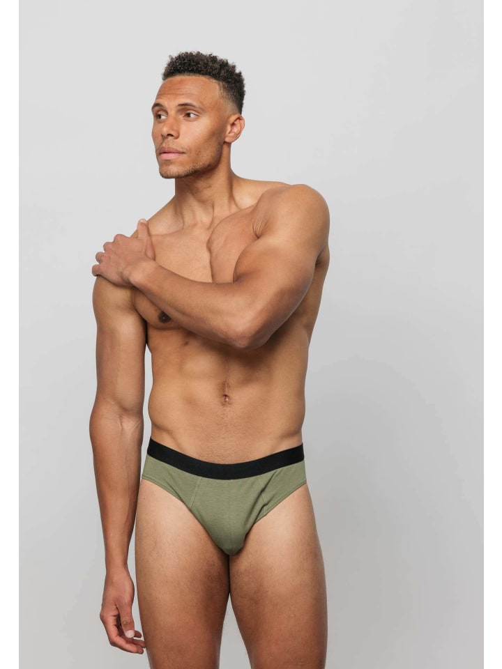 SNOCKS Herrenslips aus Bio-Baumwolle 6 Stück in Mix (Rot/Olive/Blau) günstig kaufen