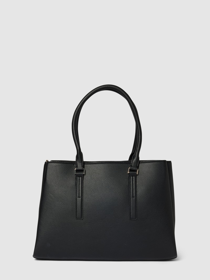 Handtasche mit Strukturmuster in schwarz