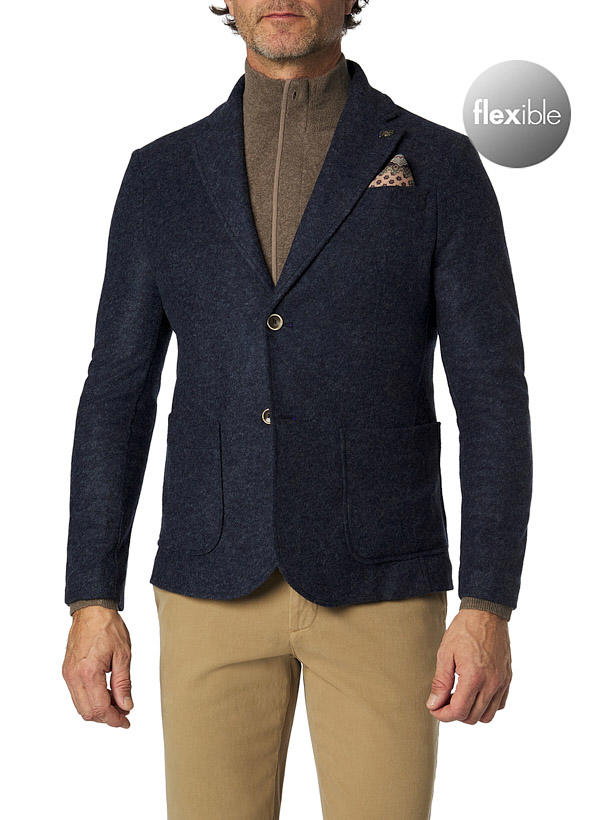 BOB, Sakko Mold, Jersey ungefüttert, jeansblau meliert