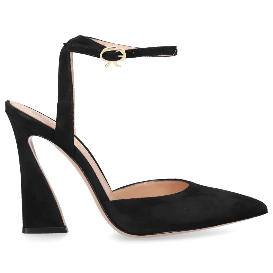 Gianvito Rossi - Pumps AURA D'ORSAY Veloursleder - schwarz