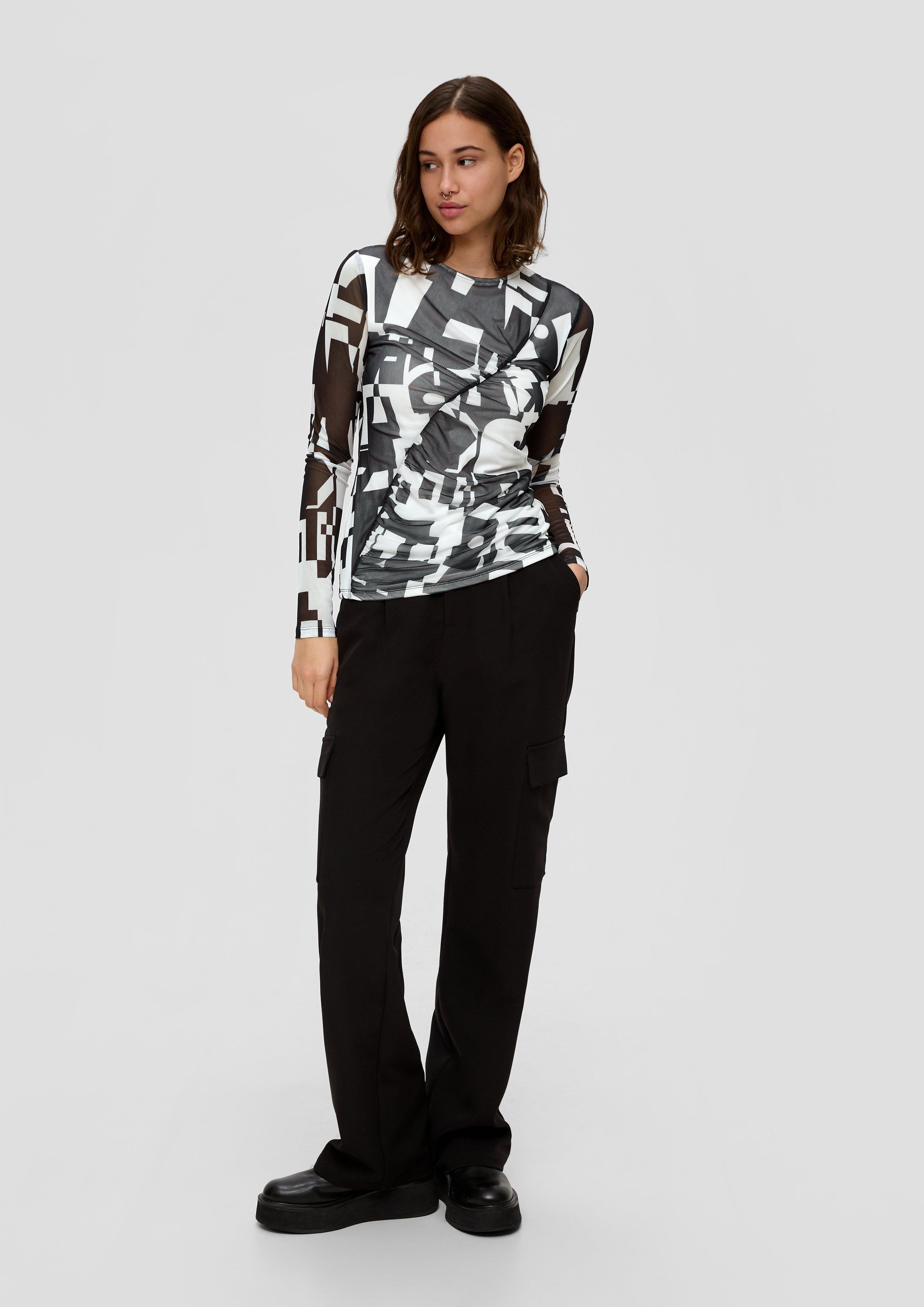 Mesh-Shirt mit All-over-Print  2141067-99A2