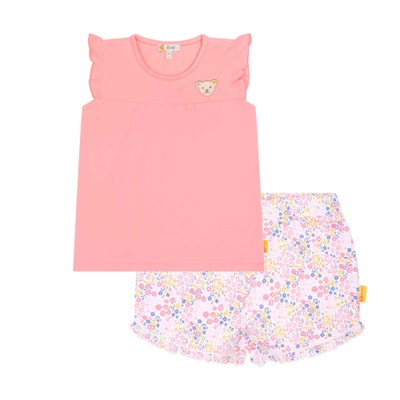 Set Shorts + T-Shirt, rosa für Mädchen