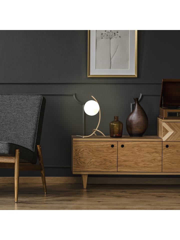 relaxdays Tischlampe in Gold/ Weiß günstig kaufen onesize