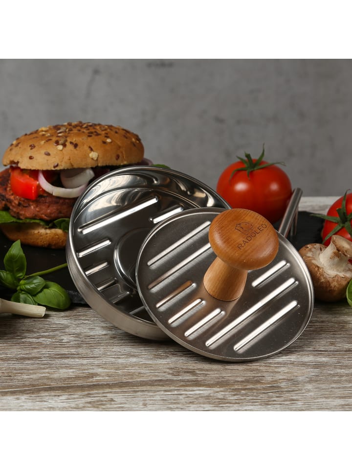 RADOLEO Profi Burgerpresse Edelstahl in silber günstig kaufen onesize