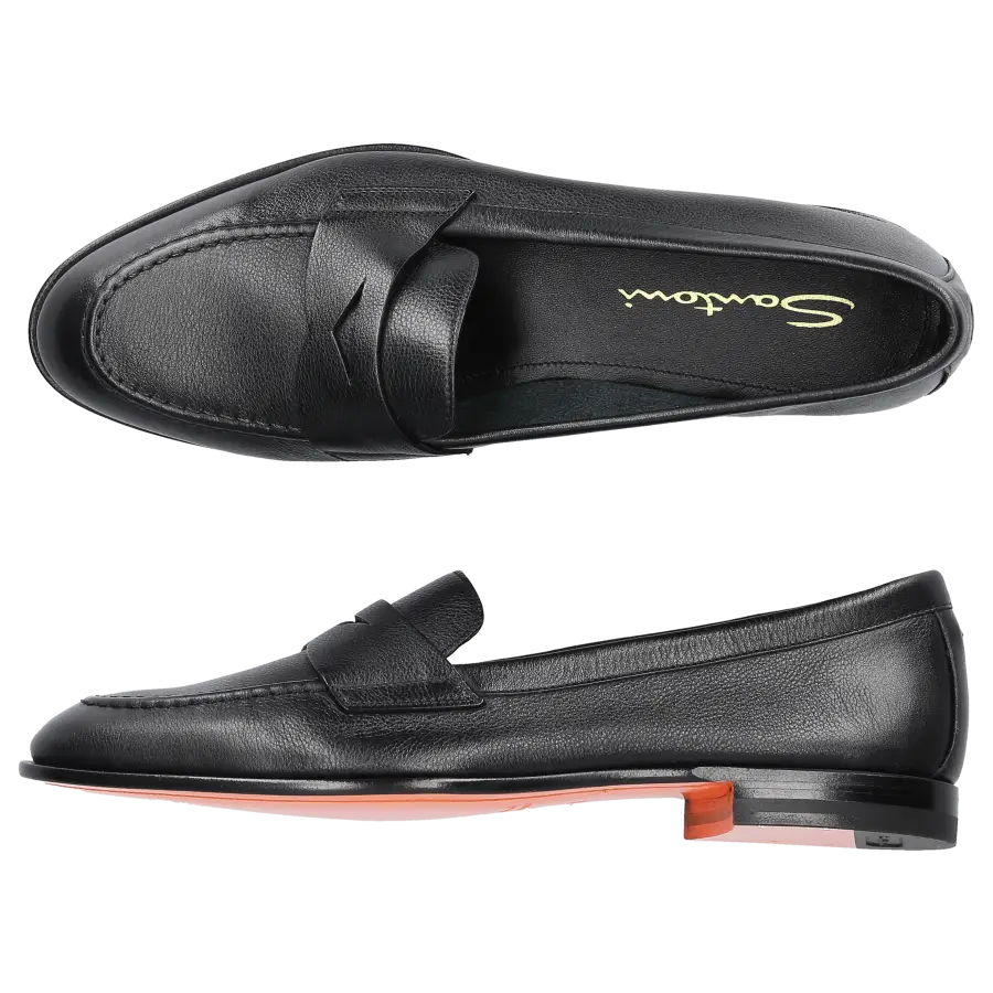 Santoni - Loafer 59962 Kalbsleder - schwarz