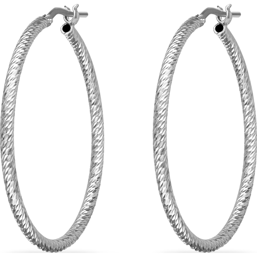 FAVS Créoles 925 Argent Boucles d'oreilles