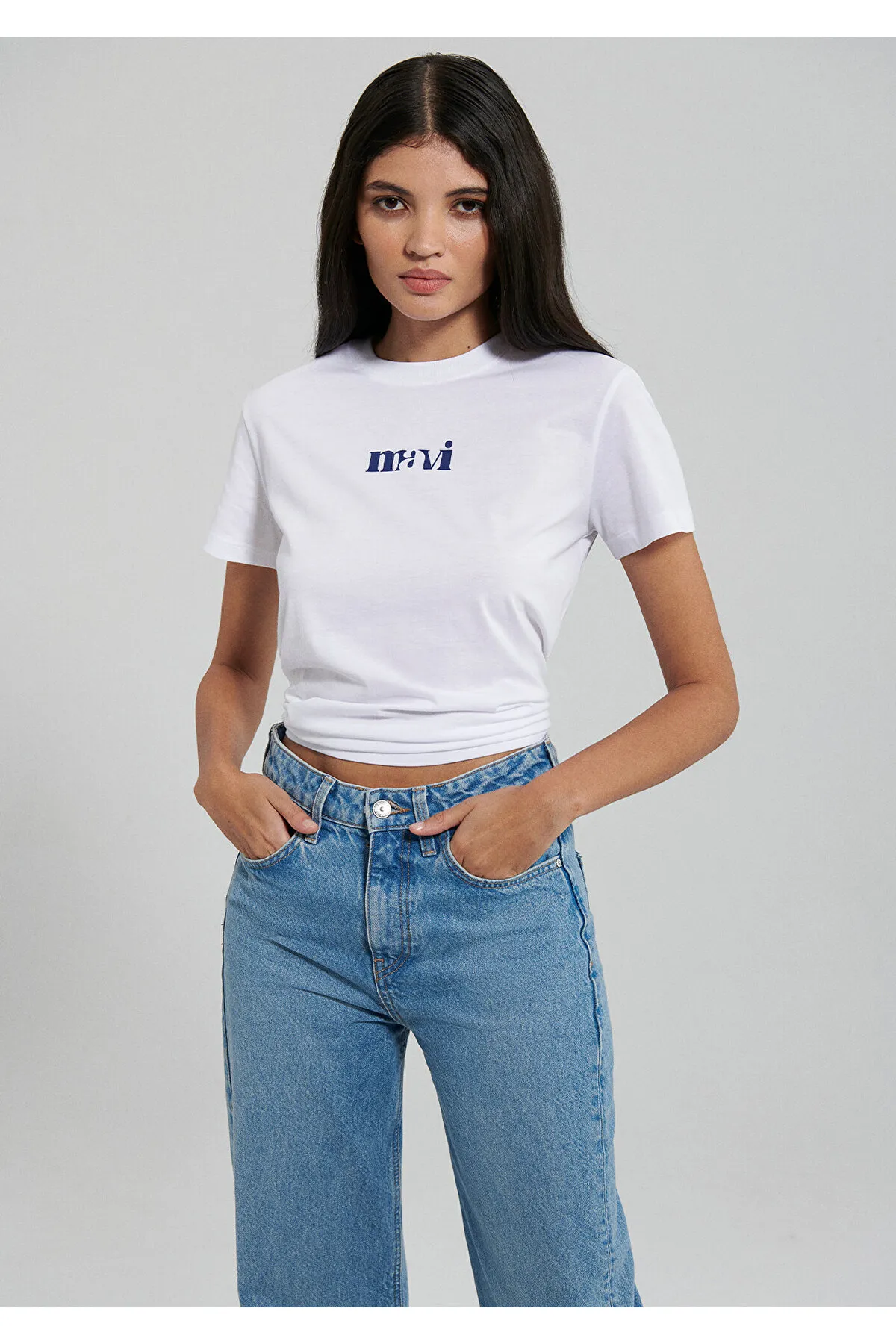 Mavi  Bedrucktes weißes T-Shirt Regular Fit / Regular Fit1612241-620