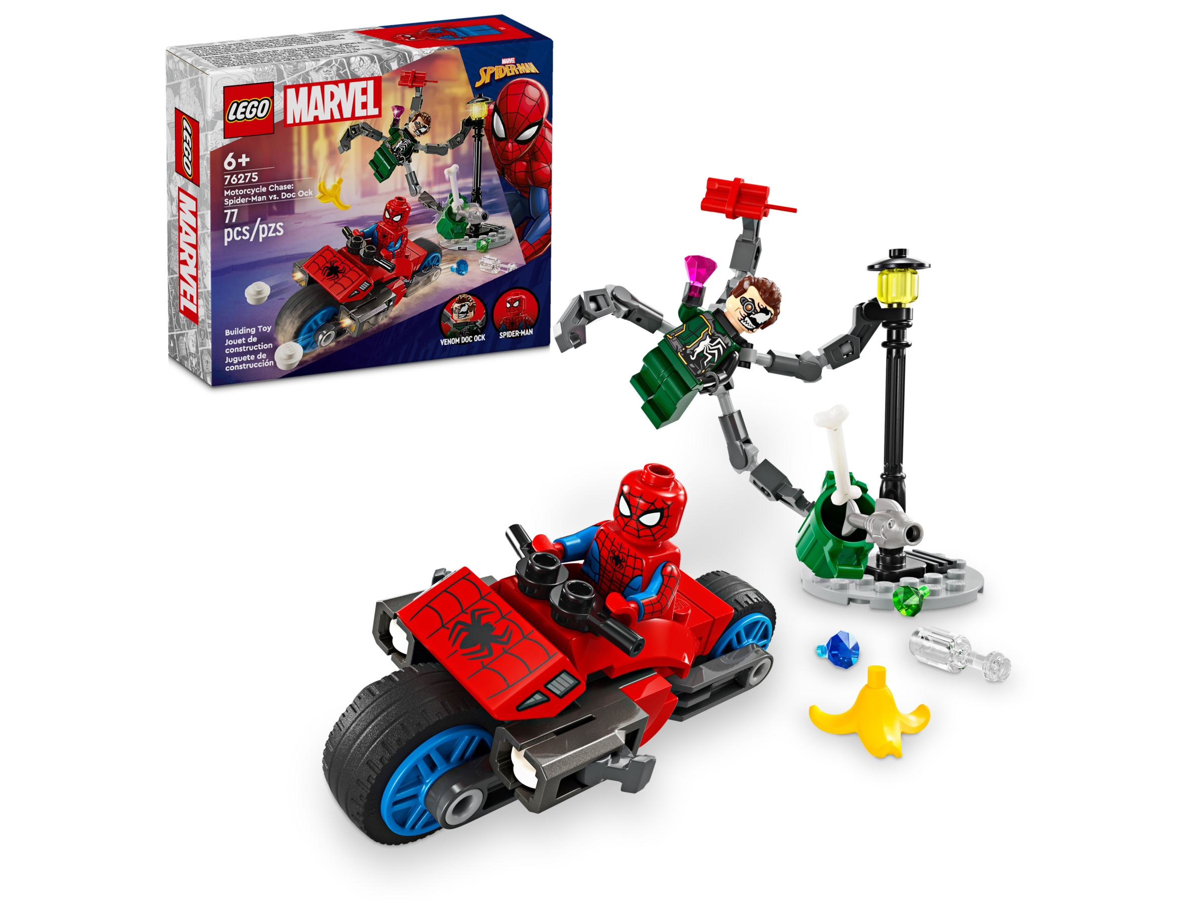 Motorrad-Verfolgungsjagd: Spider-Man vs. Doc Ock 76275