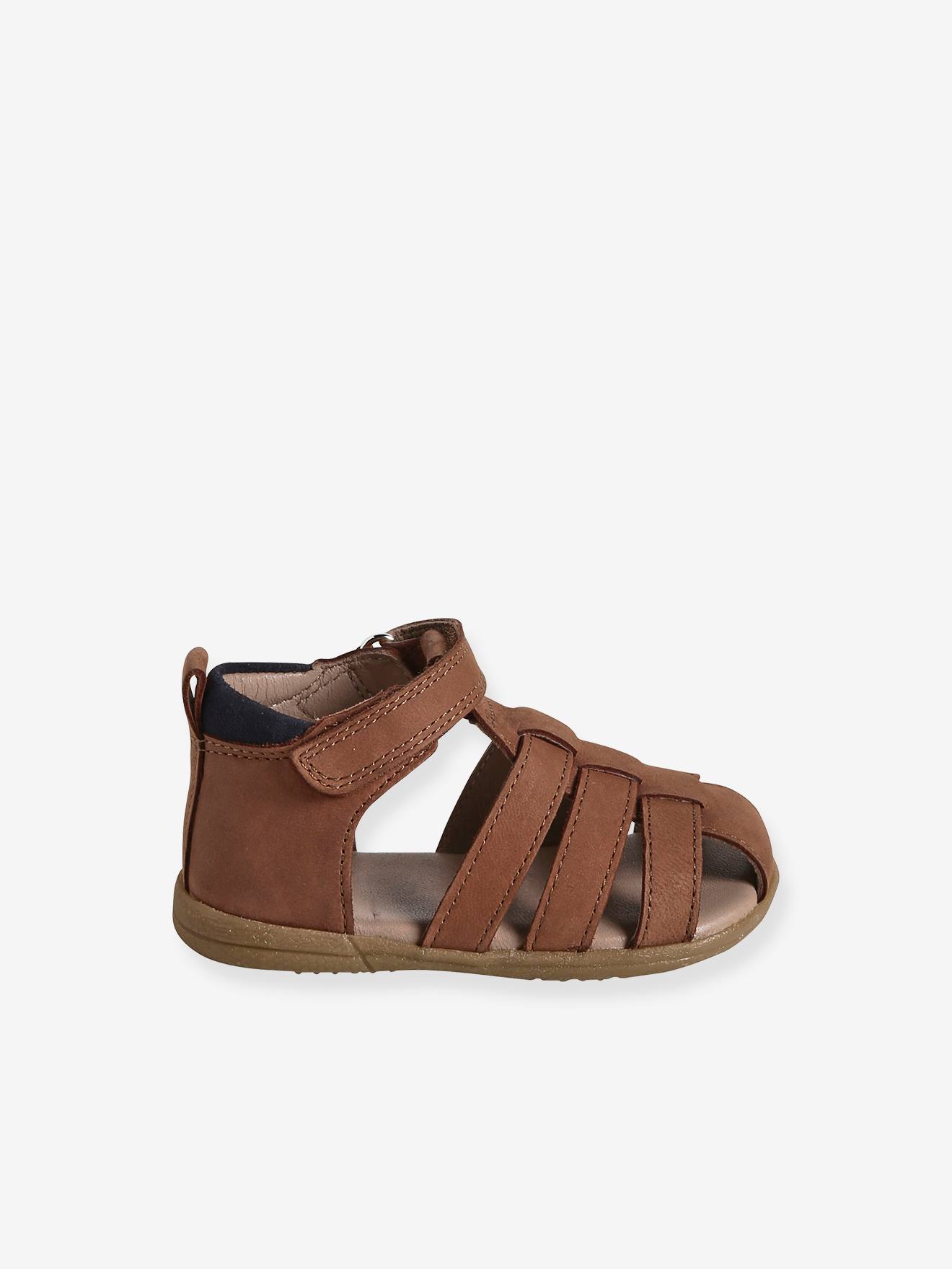 Vertbaudet Jungen Baby Lauflern-Sandalen - braun