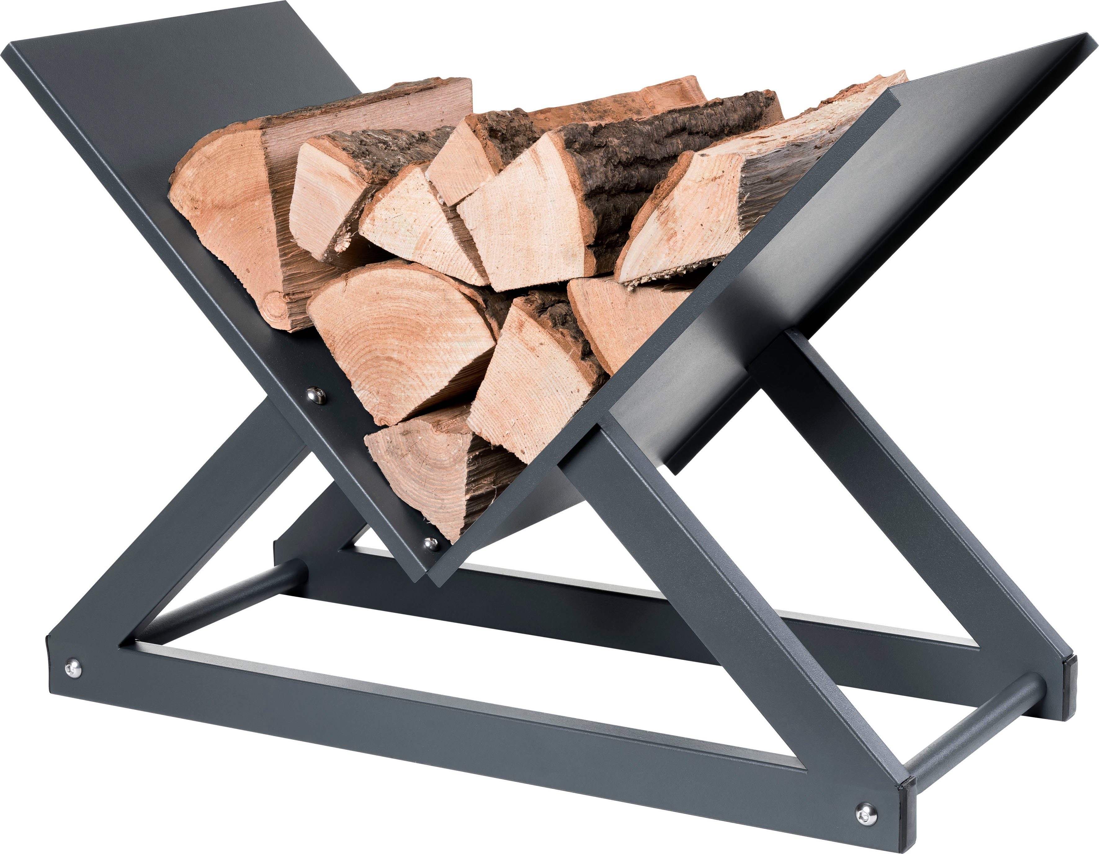 hecht international Kaminholzregal CROSS, BxTxH:60x30x42 cm
