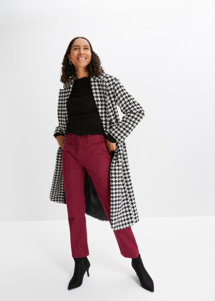 Twillhose mit High-Waist-Bequembund