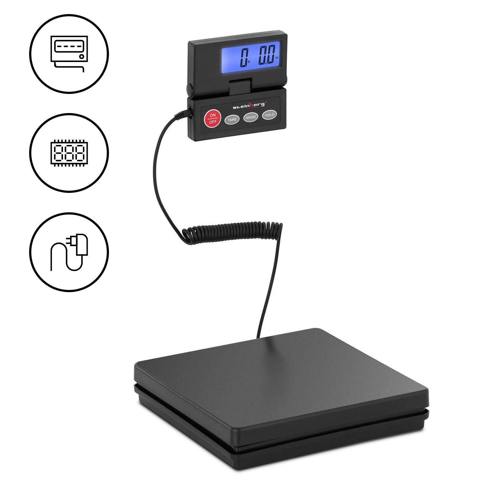 Steinberg Systems Feinwaage Paketwaage 2 g - 50 kg Präzisionswaage Briefwaage Plattformwaage