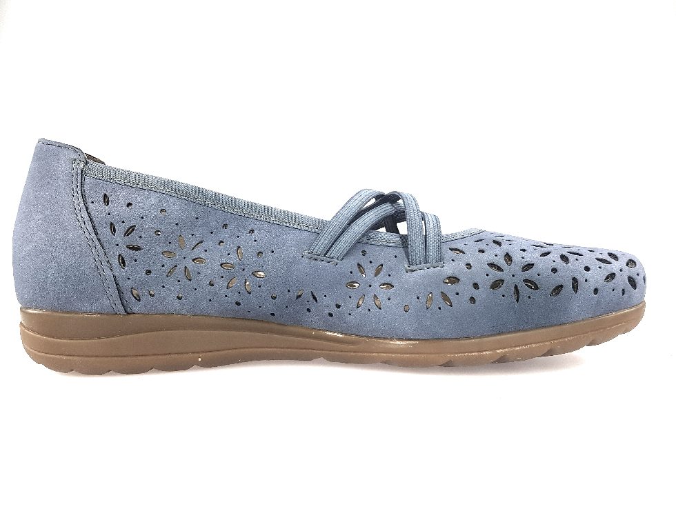 Rieker Nabukino L9356-10 Blau 10 light blue