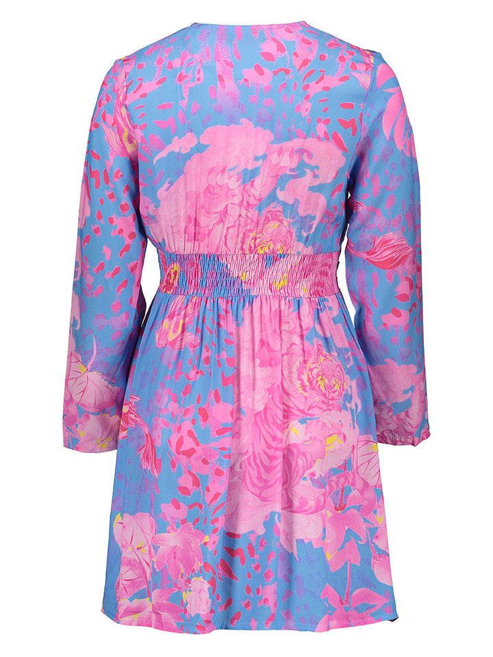 miss goodlife Kleid in Blau/ Pink günstig kaufen