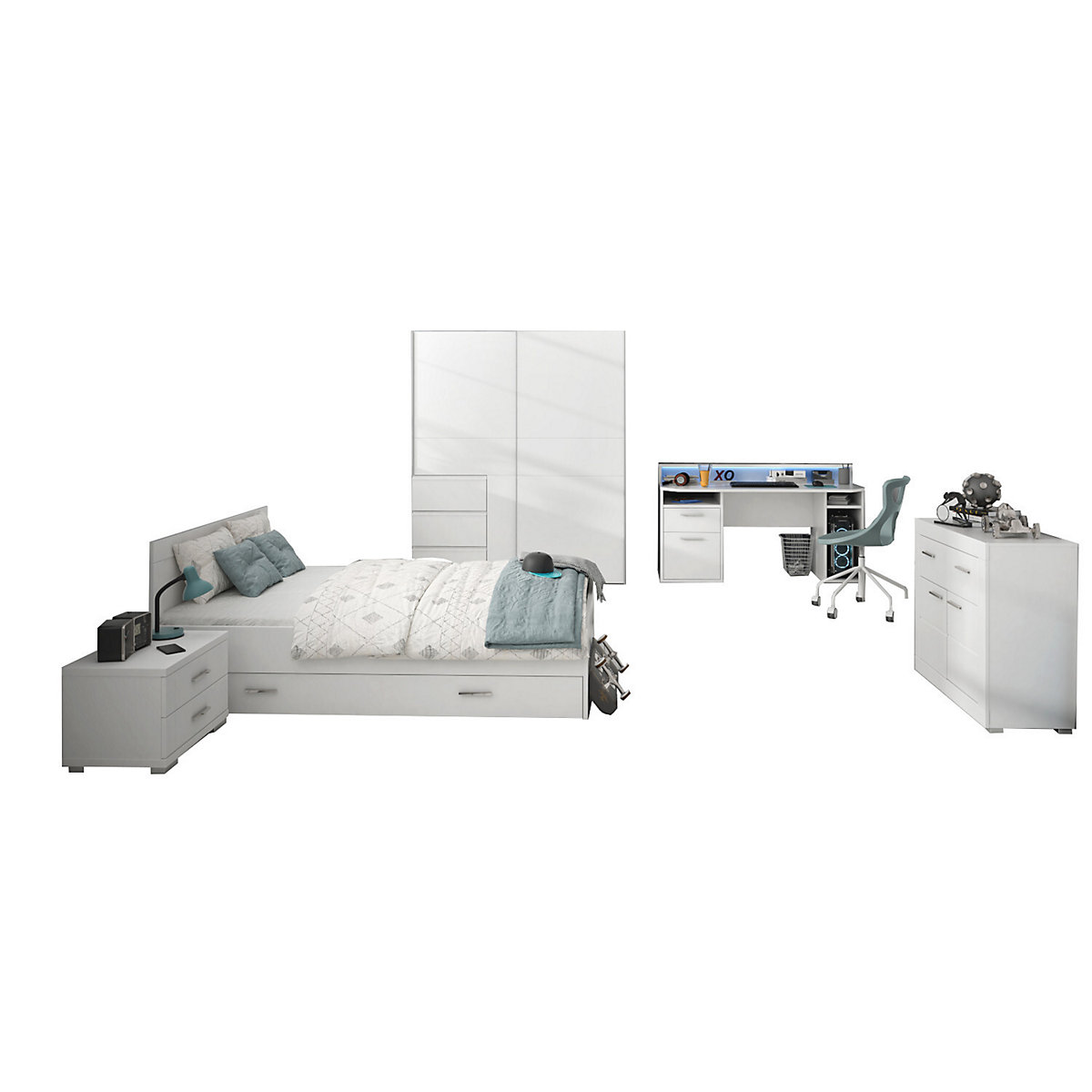 Jugendzimmer Set Gamingzimmer Tezaur 
