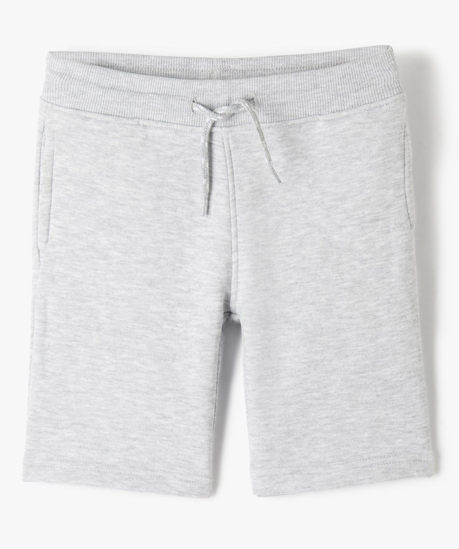 Bermuda en maille avec intérieur molletonné Garçon gris | GEMO