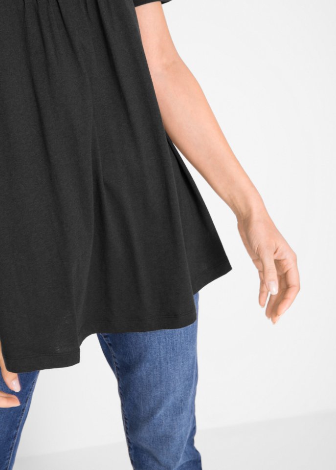 T-Shirt in A-Linien-Form, kurzarm