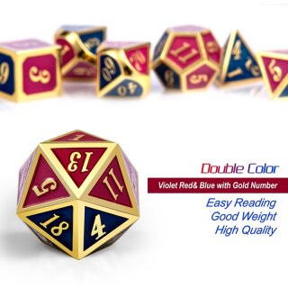 Metal & Enamel Dice Set Napoleon (7)