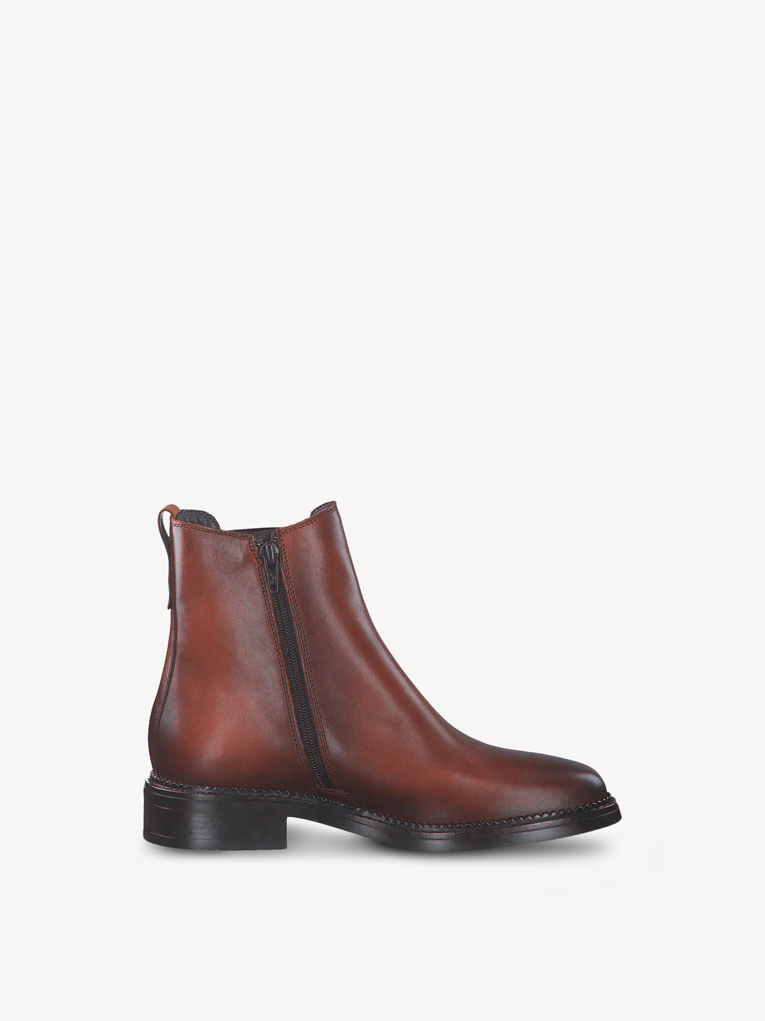 Bottine Chelsea en cuir - marron