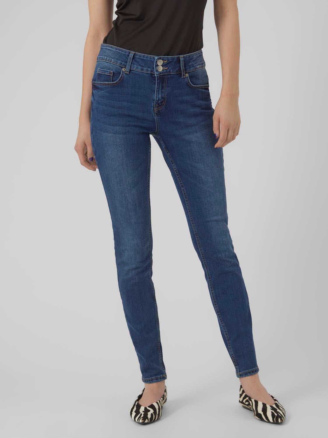 VMKIMMI Mid Rise Slim Fit Jeans