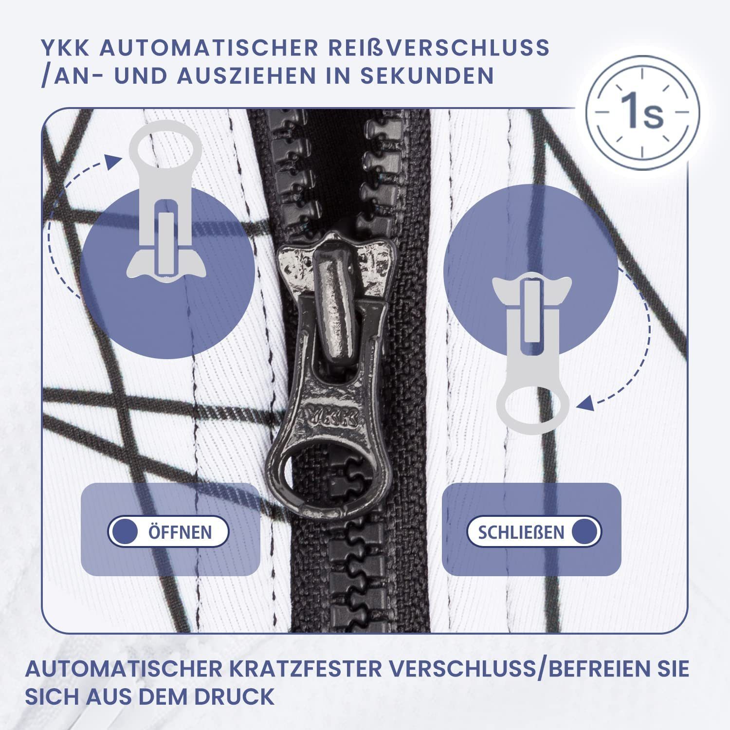 Yvette Sport-BH Starker halt, kratzfester Vorderverschluss, HM0130001