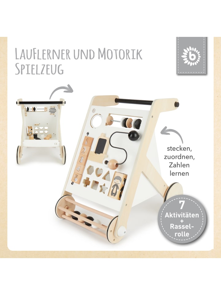 Bieco Spielwaren Lauflernwagen Holz in Weiß günstig kaufen onesize