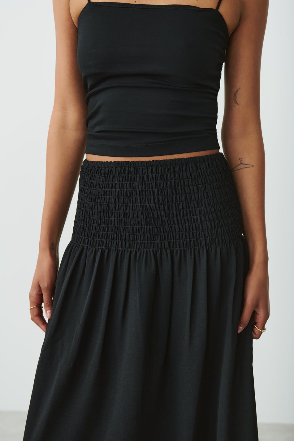 Long smock skirt