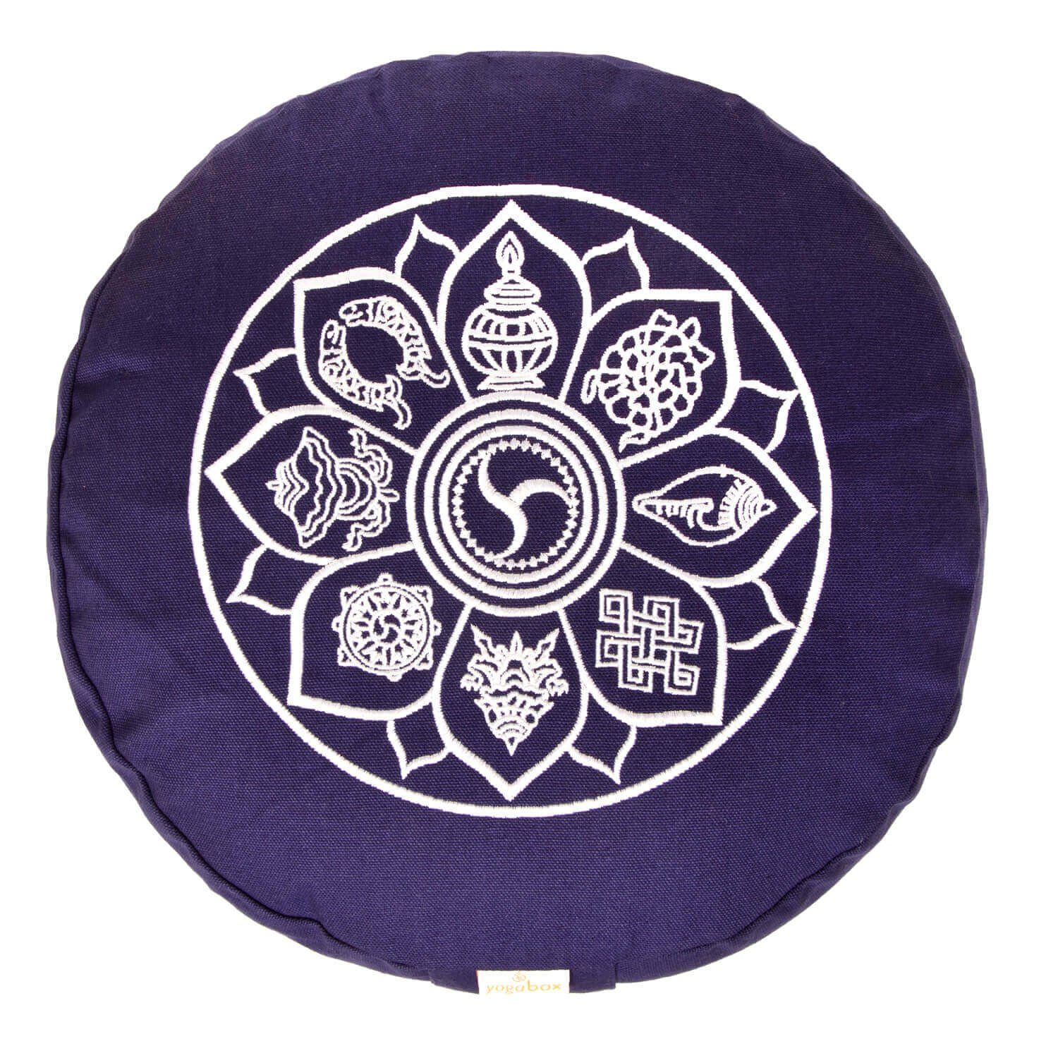 yogabox Yogakissen Glückssitz 8 Glückverheißende Symbole