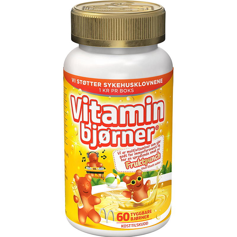 Collett Vitaminbjørner 60 stk Punch Collett
